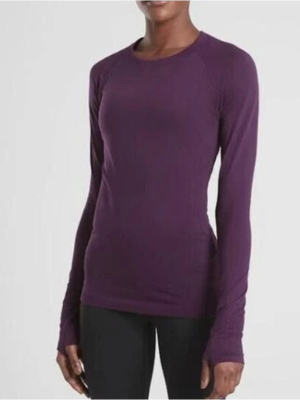 Athleta Momentum Seamless Long Sleeve Top Small